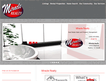 Tablet Screenshot of miracle-realty.com